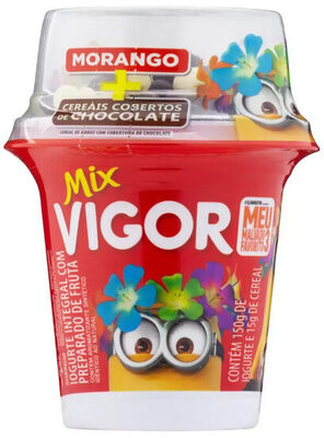 Iogurte Integral Morango Com Cereais De Chocolate Meu Malvado Favorito 3 Vigor Mix Copo 165g