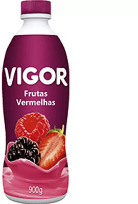 Iogurte Parcialmente Desnatado Frutas Vermelhas Vigor Garrafa 900g