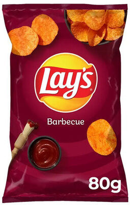 Batata Frita Lisa Barbecue Lays Pacote 80g front packaging