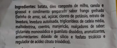 Batata Frita Lisa Frango Grelhado Lays Sensações Premium Pacote 40g ingredients label