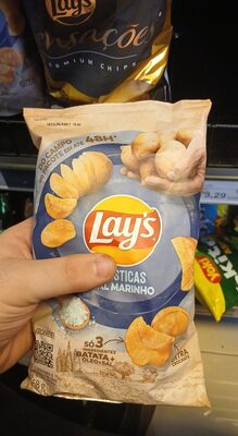 Batata Frita Rústica Com Sal Marinho Lays Pacote 68g
