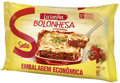 Lasanha Bolonhesa Sadia Pacote 1,6kg Embalagem Econômica