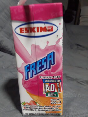 Leche sabor helado de fresa