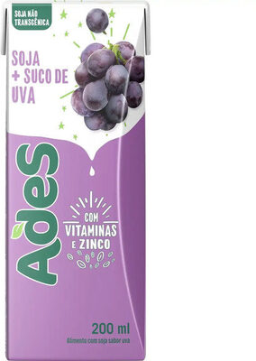 Bebida à Base De Soja Uva Ades Caixa 200ml