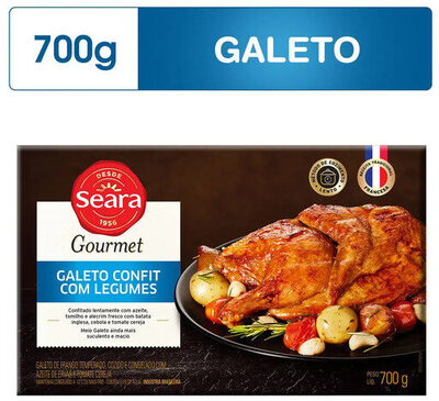 Galeto Confit Com Legumes Seara Gourmet Caixa 700g