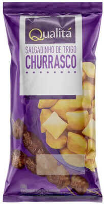 Qa Salgadinho Trigo Churrasco 50g front packaging