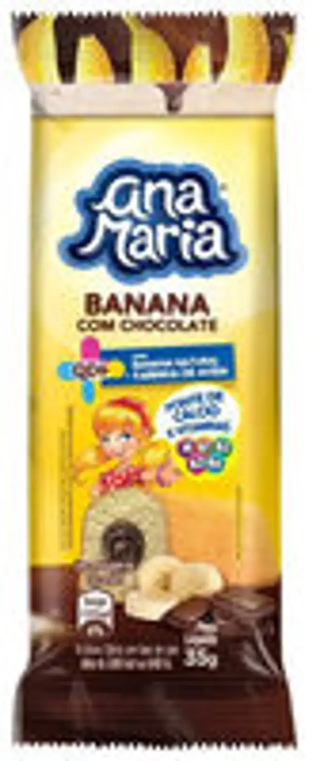 Bolo Banana Recheio Chocolate Ana Maria Qd Pacote 35g