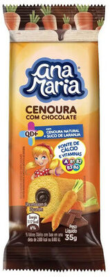 Bolo Cenoura Recheio Chocolate Ana Maria Qd Pacote 35g