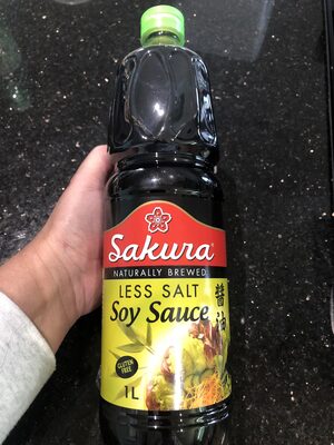 Soja sauce less salt front packaging