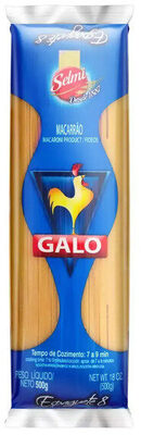 Macarrão Semolado Espaguete 8 Galo Pacote 500g
