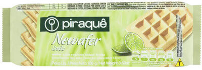 Biscoito Wafer Recheio Limão Piraquê Newafer Pacote 100g