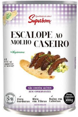 Escalope Ao Molho Caseiro Vegetal Superbom Lata 380g
