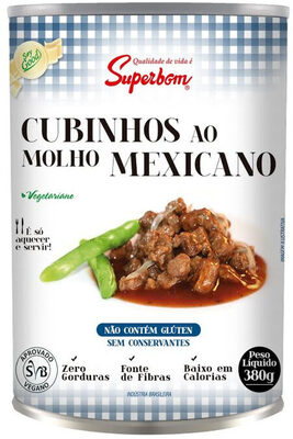 Cubinho Ao Molho Mexicano Vegetal Superbom Lata 380g