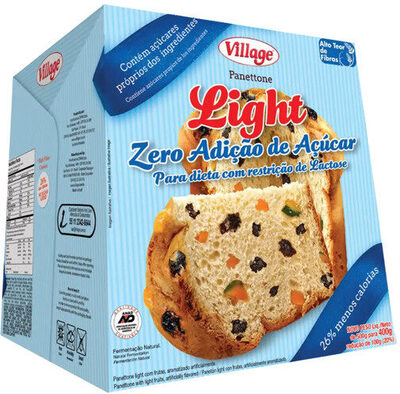 Panettone Com Frutas Light Village Caixa 400g