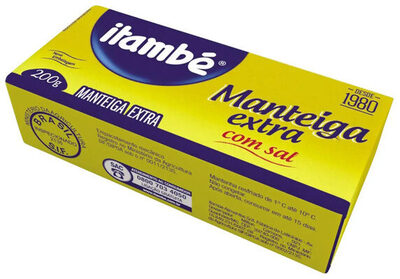 Manteiga Extra Com Sal Itambé 200g front packaging