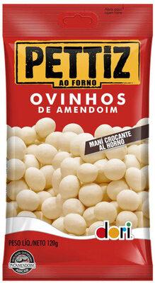 Ovinhos De Amendoim Crocante Dori Pettiz Pacote 120g