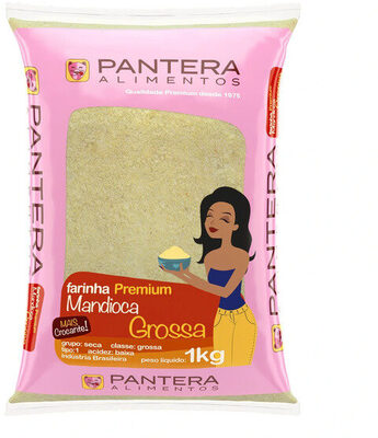 Farinha De Mandioca Tipo 1 Pantera Pacote 1kg front packaging