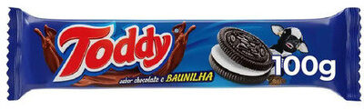 Biscoito Chocolate Recheio Baunilha Toddy Pacote 100g