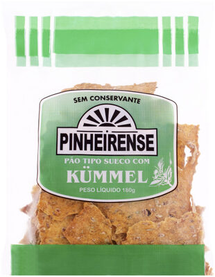 Pão Sueco Kümmel Pinheirense Pacote 180g front packaging