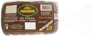 Pão Integral Nozes E Passas Pinheirense Pacote 400g