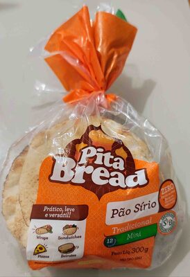 Pão Tipo Sírio Tradicional Mini front packaging