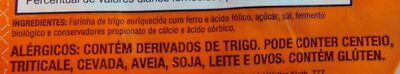 Pão Tipo Sírio Tradicional Mini ingredients label