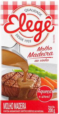 Molho Madeira Ao Vinho Elegê Caixa 200g front packaging