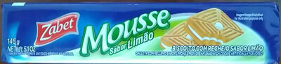 Biscoito com recheio sabor limão front packaging