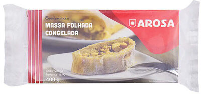 Massa Folhada Semilaminada Congelada Arosa Pacote 400g