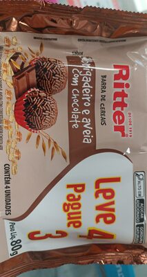 Barra De Cereal Sabor Brigadeiro E Aveia Com Chocolate