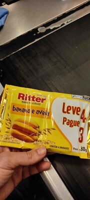 Barra de cereais (banana e aveia)