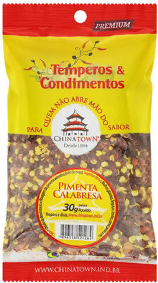 Pimenta Calabresa Chinatown Premium Pacote 30g front packaging