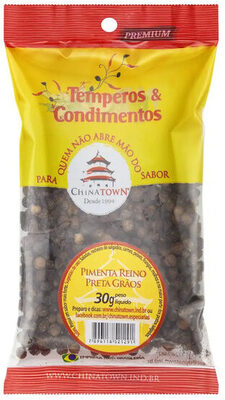 Pimenta Do Reino Preta Em Grãos Chinatown Premium Pacote 30g