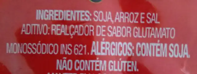 Misso ingredients label