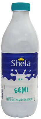 Leite Uht Semidesnatado Shefa Garrafa 1l