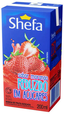 Bebida Adoçada Morango Shefa Caixa 200ml