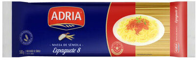 Macarrão De Sêmola Espaguete 8 Adria Pacote 500g