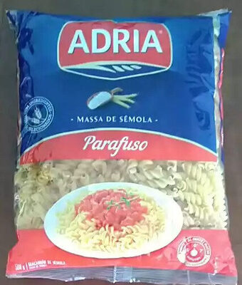 Massa de sêmola parafuso