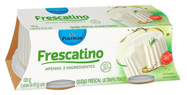 Queijo Frescal Ultrafiltrado Polenghi Frescatino Pote 130g 2 Unidades