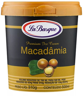 Sorvete Macadâmia La Basque Premium Ice Cream Pote 500ml