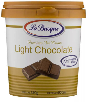 Sorvete Chocolate Light La Basque Premium Ice Cream Pote 500ml