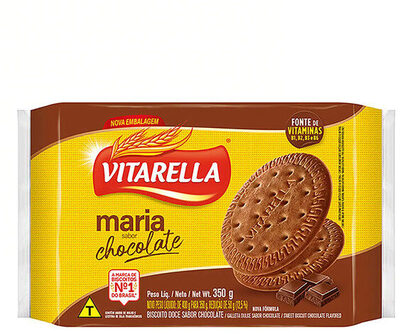 Biscoito Maria Chocolate Vitarella Pacote 350g