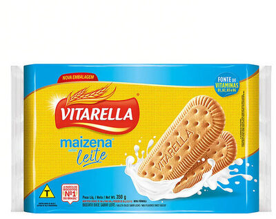 Biscoito Maizena Leite Vitarella Pacote 350g