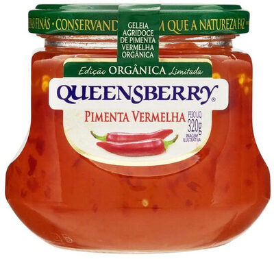 Geleia Agridoce Orgânica Pimenta Vermelha Queensberry Vidro 320g