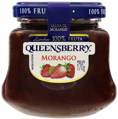 Geleia Morango Queensberry 100 Fruta Vidro 170g