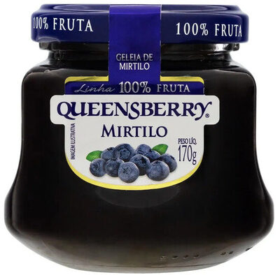 Geleia Mirtilo Queensberry 100 Fruta Vidro 170g