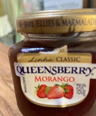 Geleia de morango front packaging