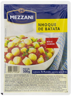 Nhoque De Batata Mezzani Pacote 500g