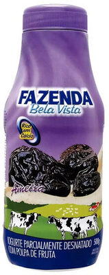 Iogurte Parcialmente Desnatado Ameixa Fazenda Bela Vista Garrafa 500g