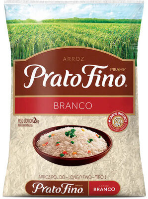 Arroz Prato Fino Branco 2kg